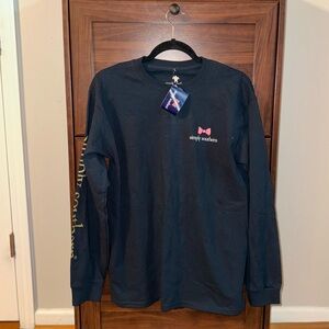 Simply Southern “Always in a Southern State of Mind” Black Long Sleeve Tee - Med